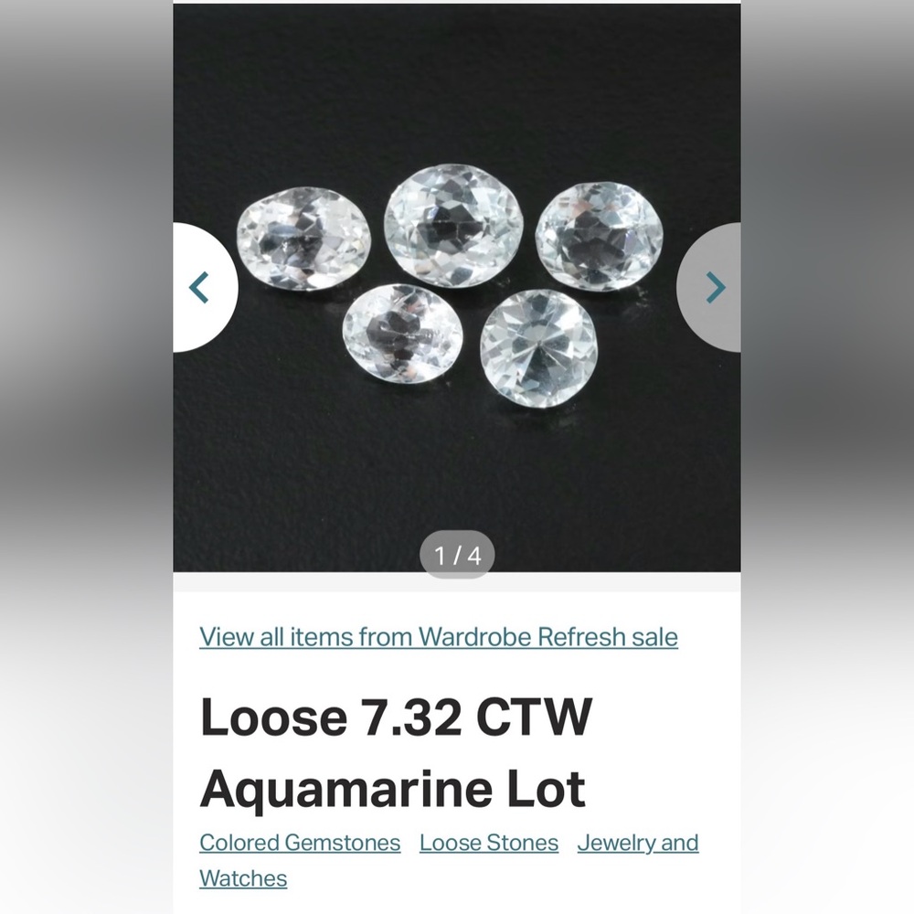 Loose Aquamarine stones